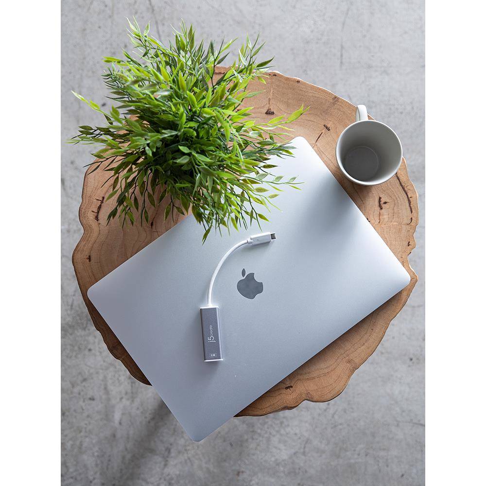 j5create USB转有线网口RJ45电脑千兆网卡Type-C网线转换器接头