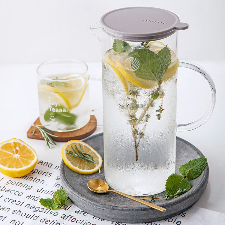 ms北鼎冷水壶玻璃开水凉水壶耐高温耐热家用水果茶壶大容量