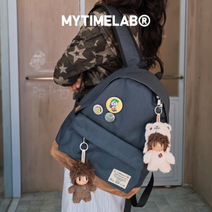 MYTIMELAB摩太潮玩MONITA潮流玩家双肩包学院风复古帆布通勤书包