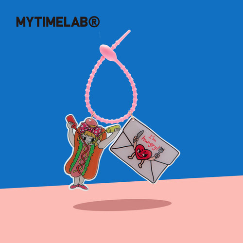 MYTIMELAB摩太潮玩Monita少女亚克力挂件包挂吊饰钥匙扣学生配饰
