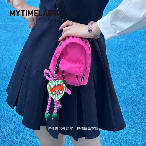 MYTIMELAB摩太潮玩多巴胺提挎包字母单肩斜挎小包手机包迷你通勤