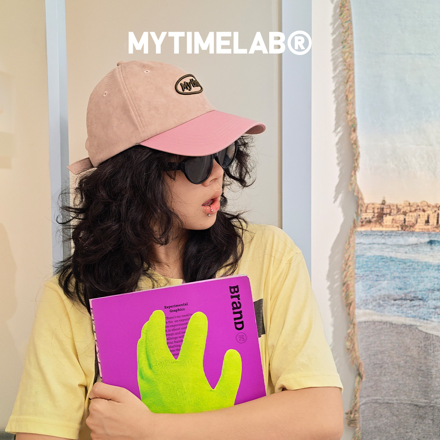 MYTIMELAB摩太潮玩ZOE芭蕾学院棒球帽学院风撞色宽檐男女圆顶休闲