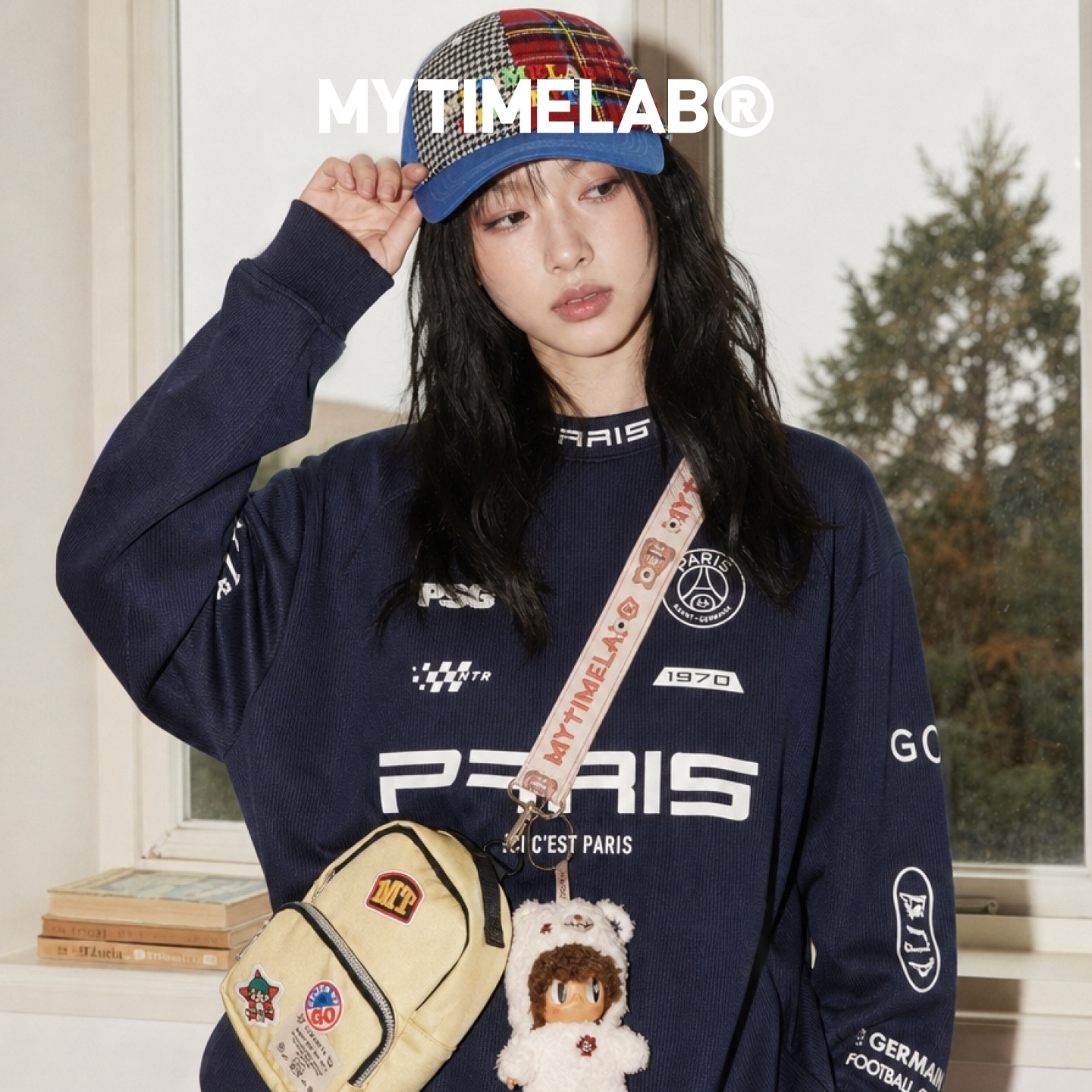 MYTIMELAB摩太潮玩MONITA老学校棒球帽夏季防晒鸭舌帽休闲百搭女