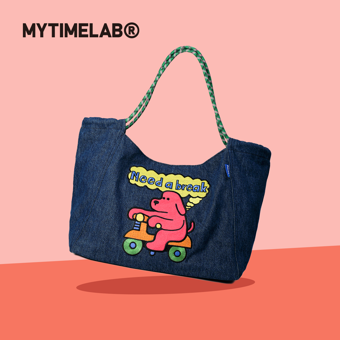 MYTIMELAB摩太潮玩包有趣手提托特包 大容量时尚女上班秋冬牛仔包