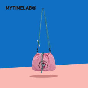 MYTIMELAB摩太潮玩allin束口包斜挎包轻便春夏抽绳休闲女士手机包