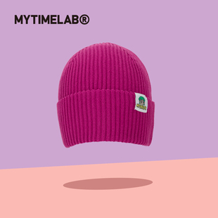 【特惠】MYTIMELAB摩太潮玩Monita纯色堆堆针织帽毛线帽保暖秋冬