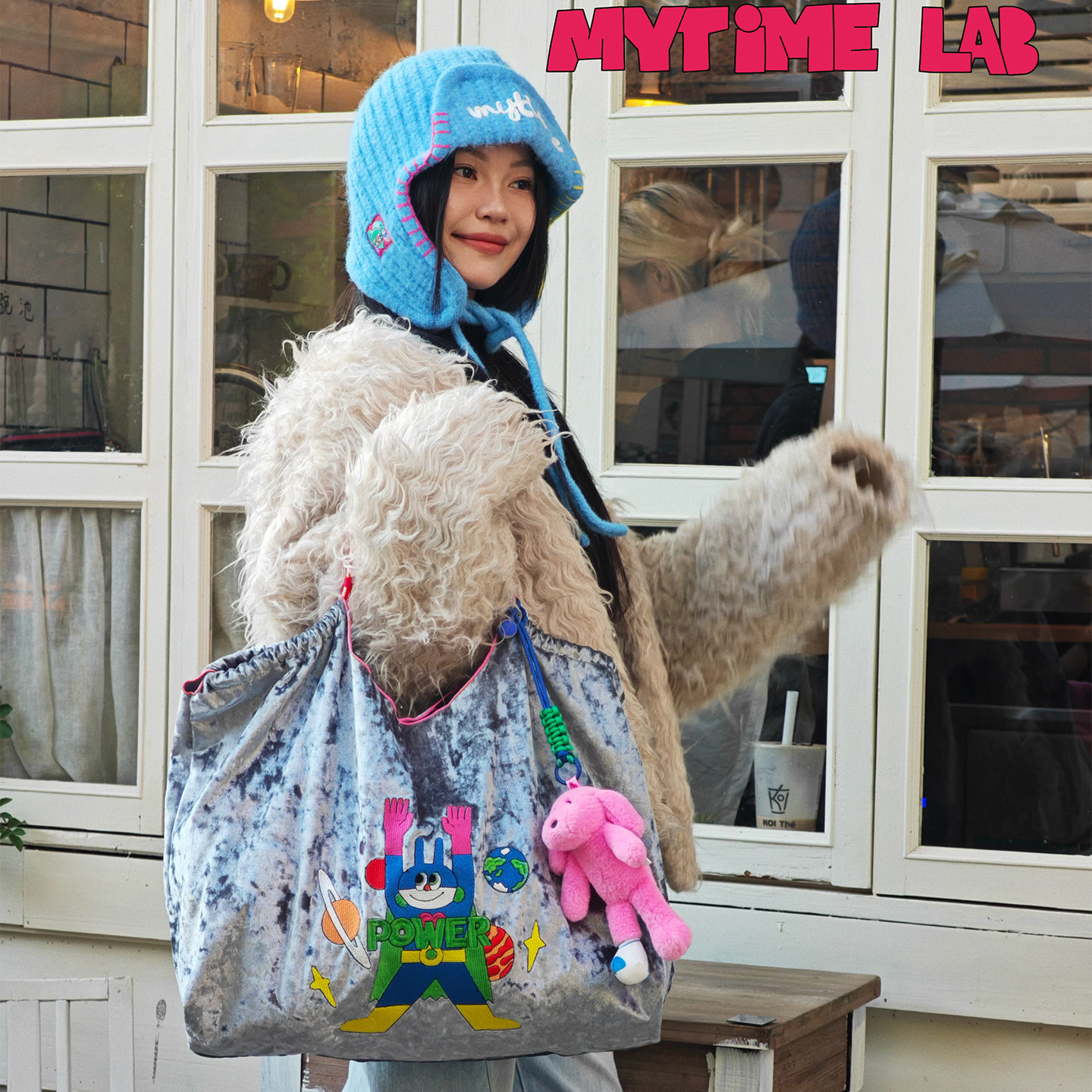 MYTIMELAB摩太潮玩PD闪耀刺绣包女上班通勤大容量秋冬单肩托特包