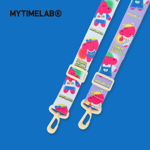 MYTIMELAB摩太潮玩Power能量学园背带可调节背带配件粉狗挂绳卡通