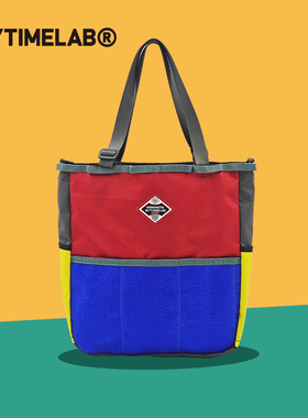 MYTIMELAB摩太潮玩MONITA拼趣托特包拼色补习包日常百搭电脑包女
