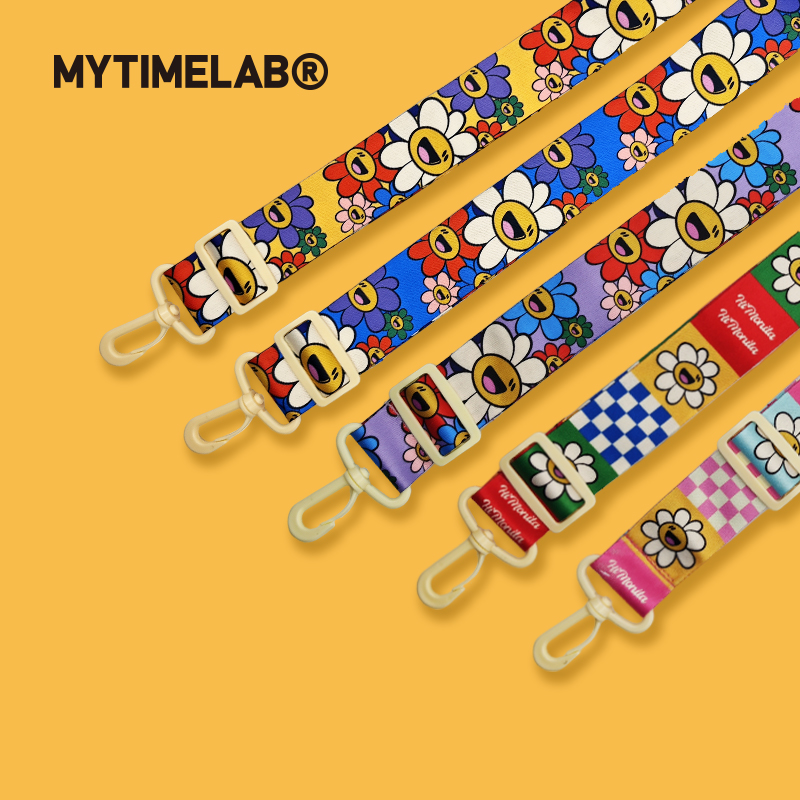 MYTIMELAB摩太潮玩MONITA彩虹葵场背带百搭拼接带包挂绳子可调节