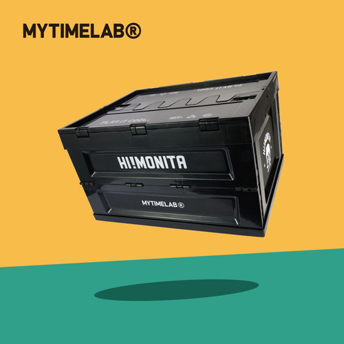 MYTIMELAB摩太潮玩露营收纳桌黑色户外多功能箱收纳箱储物箱便携