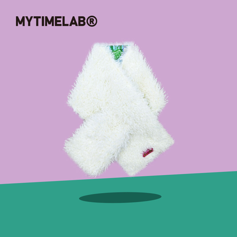 MYTIMELAB摩太潮玩PD奇思妙想围巾保暖纯色冬季披肩柔软百搭女