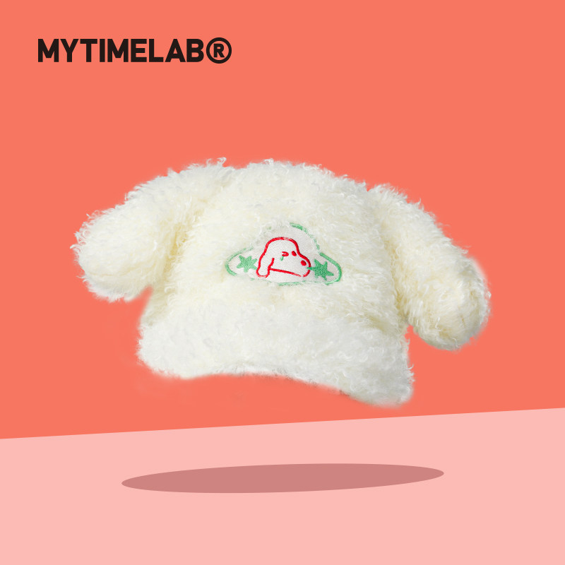 MYTIMELAB摩太潮玩PD拆拆狗耳帽 保暖时尚毛绒秋冬潮搭潮配棒球帽