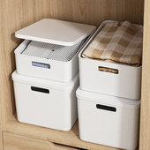 收纳箱带盖家用衣服收纳零食玩具塑料收纳盒大容量杂物整理储物盒