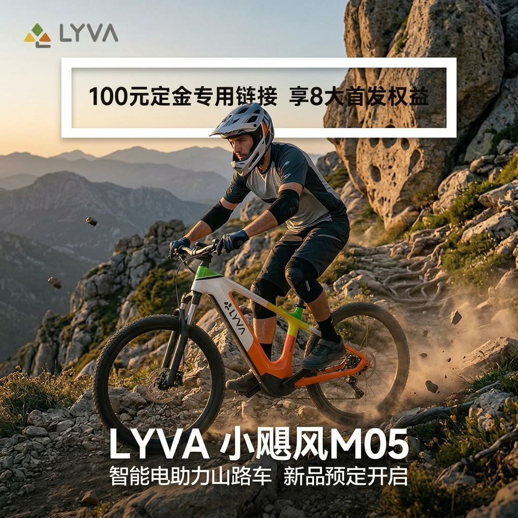绿源LYVA小飓风M05电助力自行车【定金100享首发8大权益价值699】