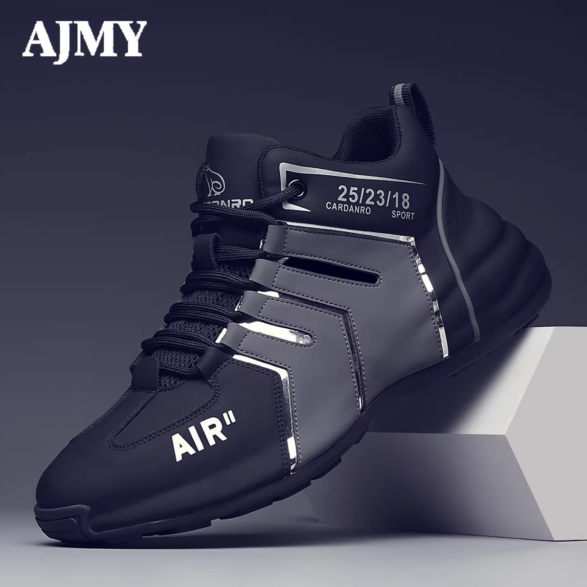 AJMY真皮防滑男士老爹鞋百搭休闲