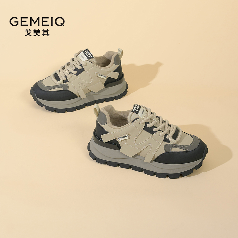 戈美其冬季绒内里运动休闲棉鞋