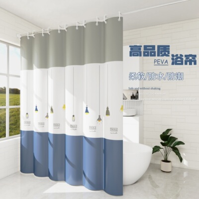 防水帘防霉浴帘免打孔