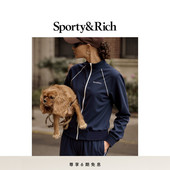秋冬新品 Sporty&Rich Off Duty系列女士修身 复古休闲夹克短外套