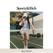 Sporty&Rich Tennis系列女士SHRWC白色基础简约棉质吊带内搭背心