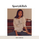Sporty&Rich Preppy系列女士学院风美式 复古休闲圆领刺绣毛衣