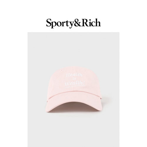 [春夏新品]Sporty&Rich 男女同款Health is Wealth美式复古棒球帽