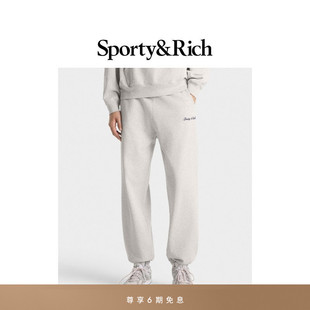 秋冬新品 休闲运动卫裤 Sporty&Rich 新款 长裤 Core系列男女同款