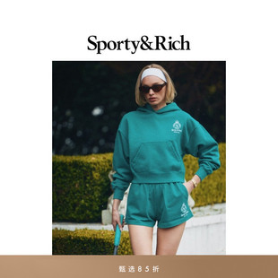 Sports系列女士连帽卫衣短裤 British Sporty&Rich 套装 甄选85折