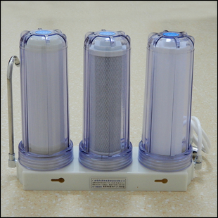 家用廚房凈水器凈化除垢凈水機(jī) 伯仕源三級濾芯超濾過濾器桌面臺式