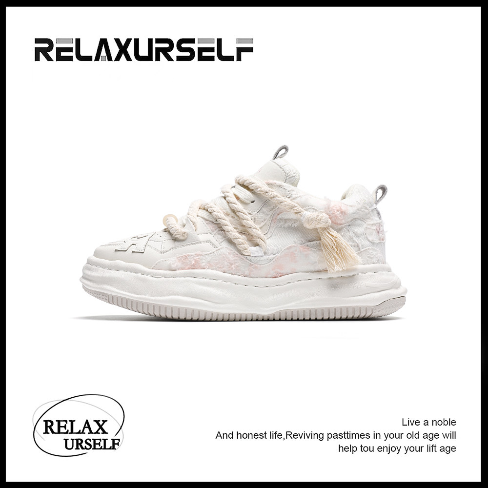 RELAXURSELF秋季透气鞋潮流运动时尚百搭休闲情侣鞋男女款增高鞋