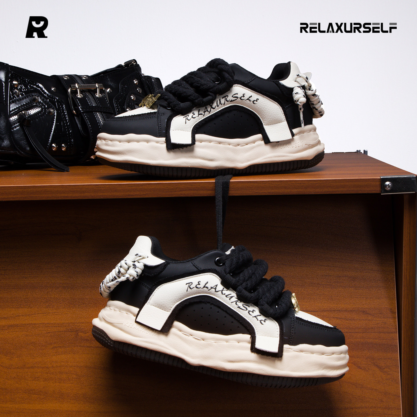 RELAXURSELF原创巨好看的增高鞋男女同款情侣鞋厚底潮鞋百搭板鞋