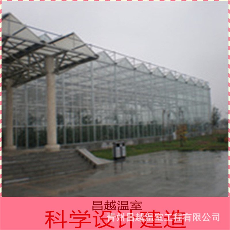 农业观光新型pc阳光板温室大棚全自动控制钢管骨架设计安装