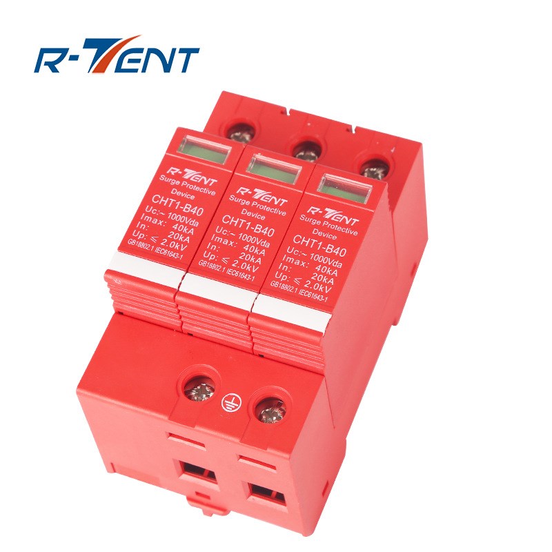 直流浪涌防雷保护器DC1500V1000V800V光伏太阳能40KA3P避雷断路器