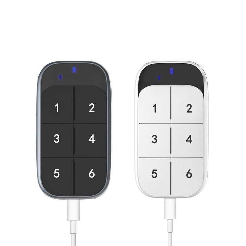 数显按键充电款6个按键电动门钥匙车库卷帘门家居智能无线遥控器