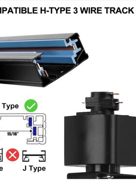 30w25w20w轨道灯2.4G无极调光调色导轨灯面80mm60mm美规120v调光
