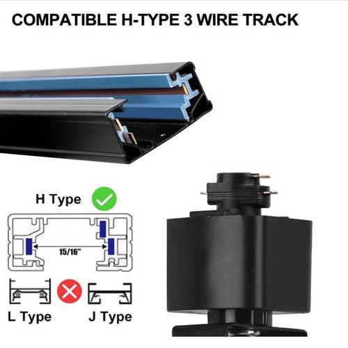 30w25w20w轨道灯2.4G无极调光调色导轨灯面80mm60mm美规120v调光