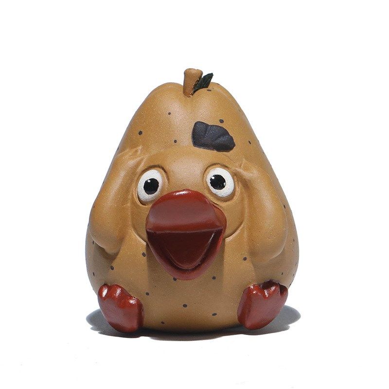 紫砂茶宠鸭梨小摆件水果鸭子手工茶玩呆萌茶道茶桌茶具装饰可养,餐饮具,茶宠摆件,淘宝优惠券,粉丝福利购,淘宝优惠卷