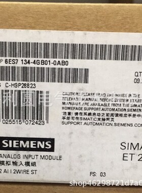 6ES7134-4GB01-0AB0 ET 200S模拟量输入模块6ES7 134-4GBO1-OABO