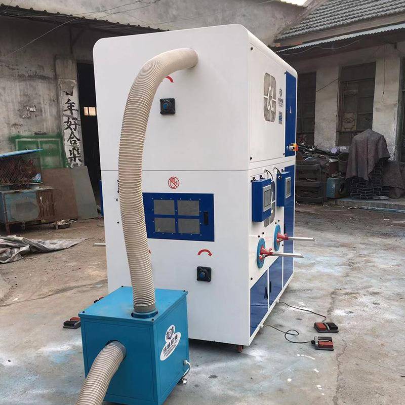 厂家销售四头流量充绒机充棉一体机碎棉机枕芯抱枕充棉机