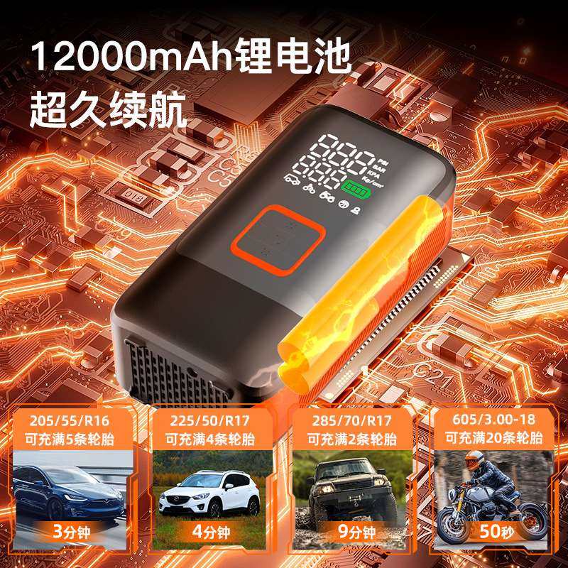 便携式智能双缸充气泵 货车SUV越野车汽车轮胎电动无线车载充气泵,农机/农具/农膜,割灌机/割草机/油锯,淘宝优惠券,粉丝福利购,淘宝优惠卷