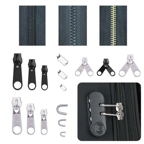 锌合金尼龙双面拉链头套装4.5寸顶切钳子组合 zipper repair kit