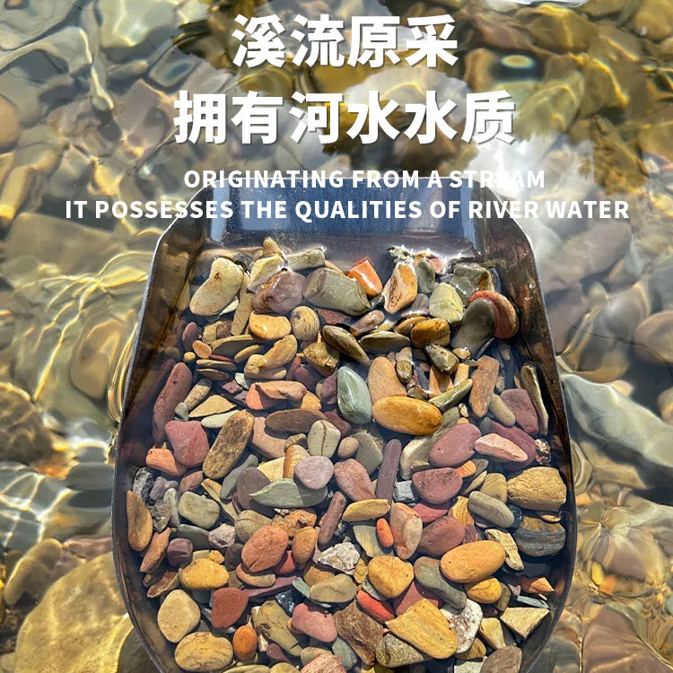 溪流石鱼缸专用大块观景石溪流缸底砂片岩溪流沙超细砂石南美龟缸