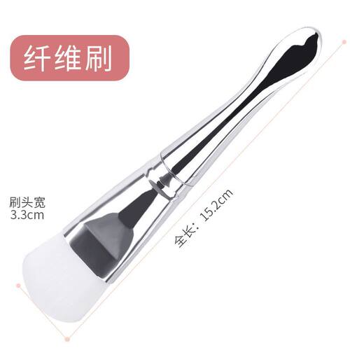 双头面膜刷硅胶刷子面膜刷软毛带挖勺二合一水疗工具刮黑头专用刷