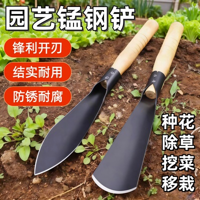 锰钢园艺小铲子挖野菜种菜赶海铲