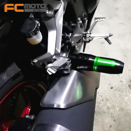 川崎Z1000R Z900/RS Z800 X300 Z250M/SL改装排气管防摔球防摔胶