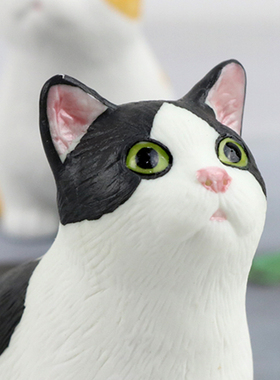 可爱小猫咪陶f瓷摆件创意家居装饰品加菲猫公仔办公室桌面摆设礼