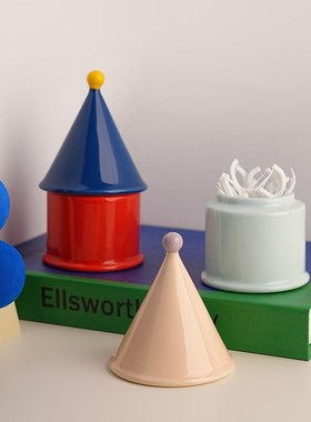 创意多巴胺牙线盒收纳摆件家w用高档个性牙签筒高颜值家居装饰摆