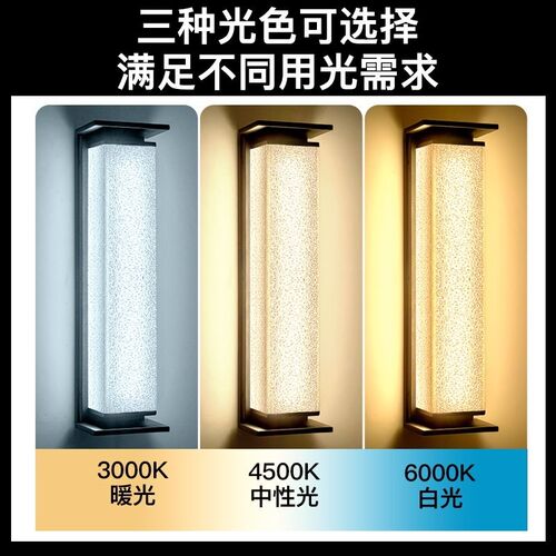 新款太阳能户外防水壁灯别墅花园大F门口柱子庭院围墙外墙室外壁