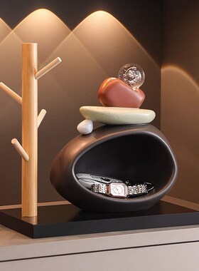 德式时来运转钥匙收纳玄关摆件入户门客厅高端家居装W饰品乔迁礼