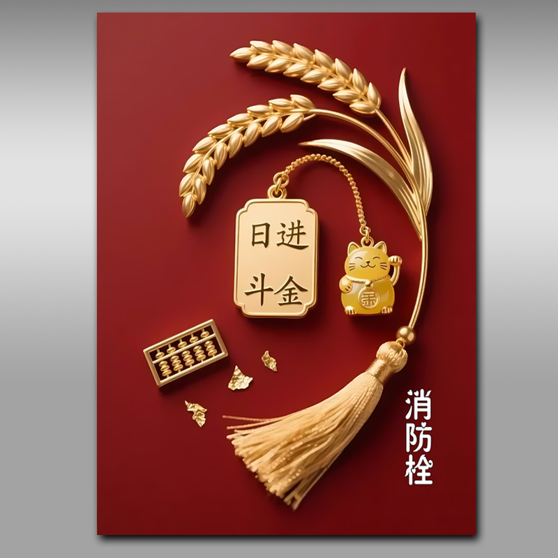 消防栓贴纸消火栓使用方法标识画